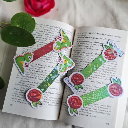 Marcapáginas Drac i Rosa