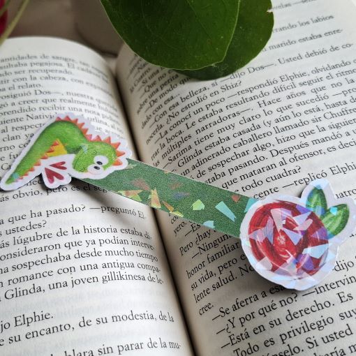 Marcapáginas Drac i Rosa
