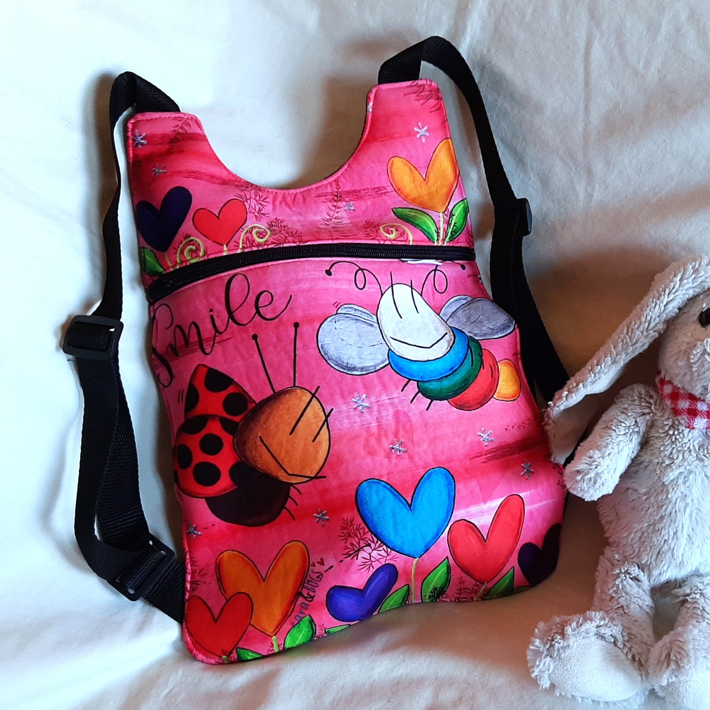 Mochila corazones