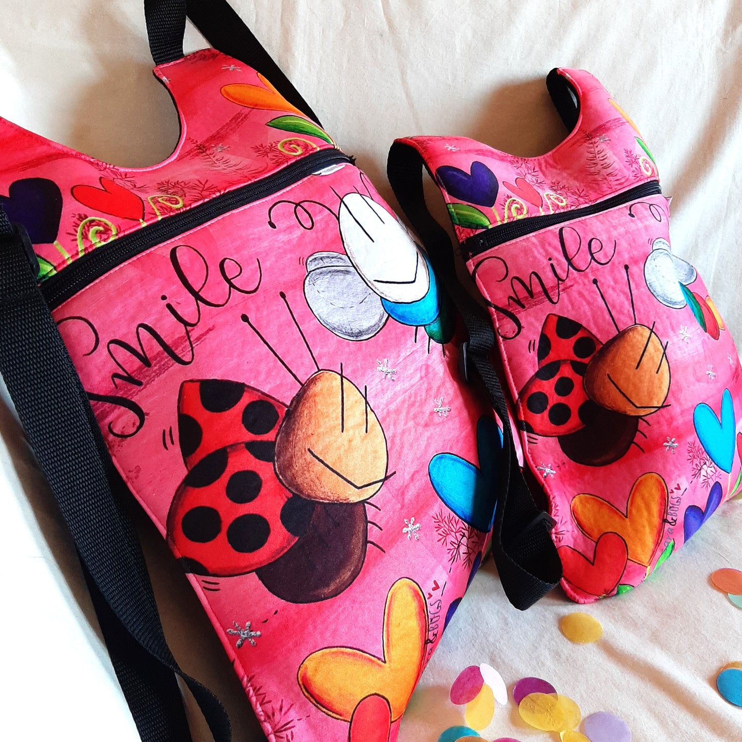 Mochila corazones