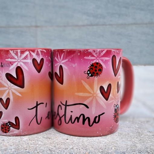 Taza corazones
