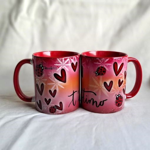 Taza corazones